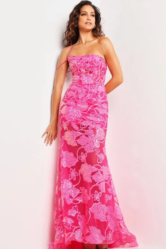 Jovani 38463 Formal Long Mermaid Floral Prom Dress