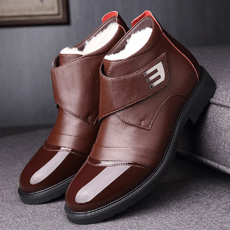 Warm Plush Lining Casual Soft Sole Business Ankle Boots