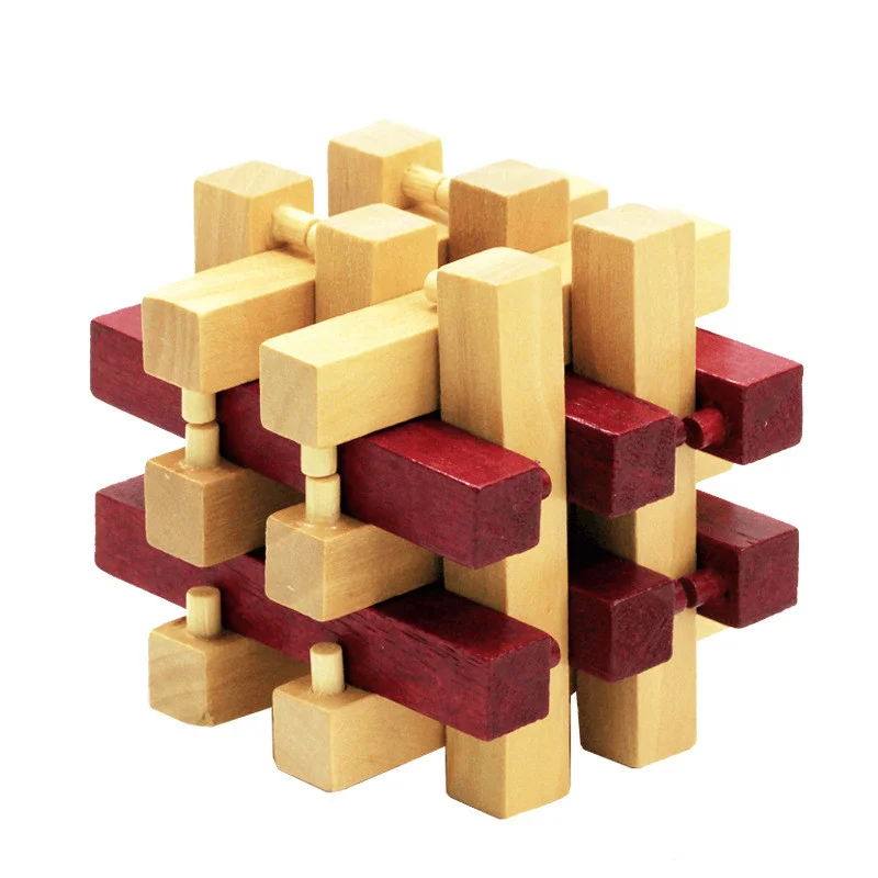 Children'S Full Set of Classical Mortise and Tenon Wooden Toys