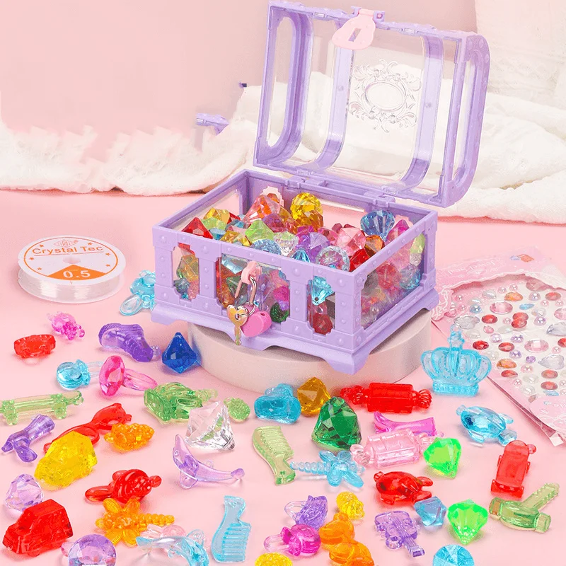 Acrylic Crystal Diamond Treasure Box Box Children'S Gem Toy Set