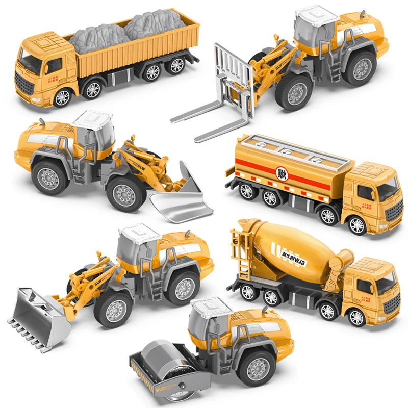 Simulation Alloy Car Model Engineering Excavator Set Children'S Toys