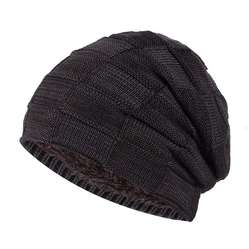 Fashion plus Velvet Thick Knitted Warm Hat