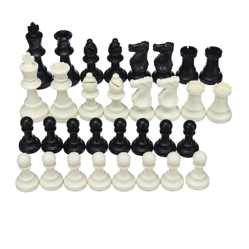 32 Piece Game Chess Foldable 9.5/7.5/6.4Cm King Knight Set Outdoor Recreation Family Camping Game