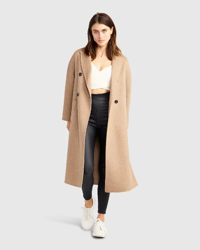 Guestlist Oversized Double Breasted Coat | Women | Oat