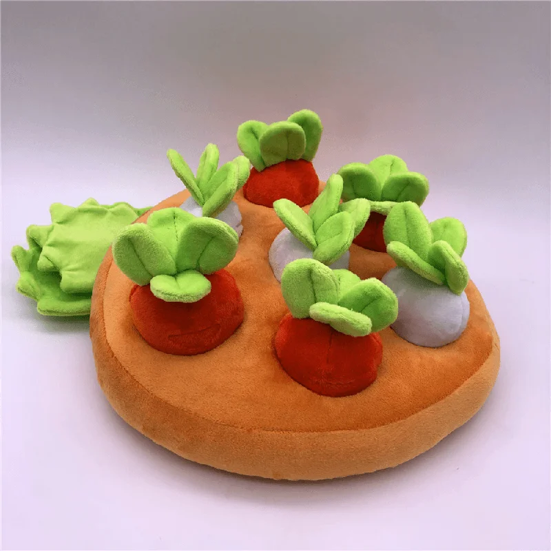 Children'S Lawn Picking Mushrooms and Radishes Early Education Plush Toys