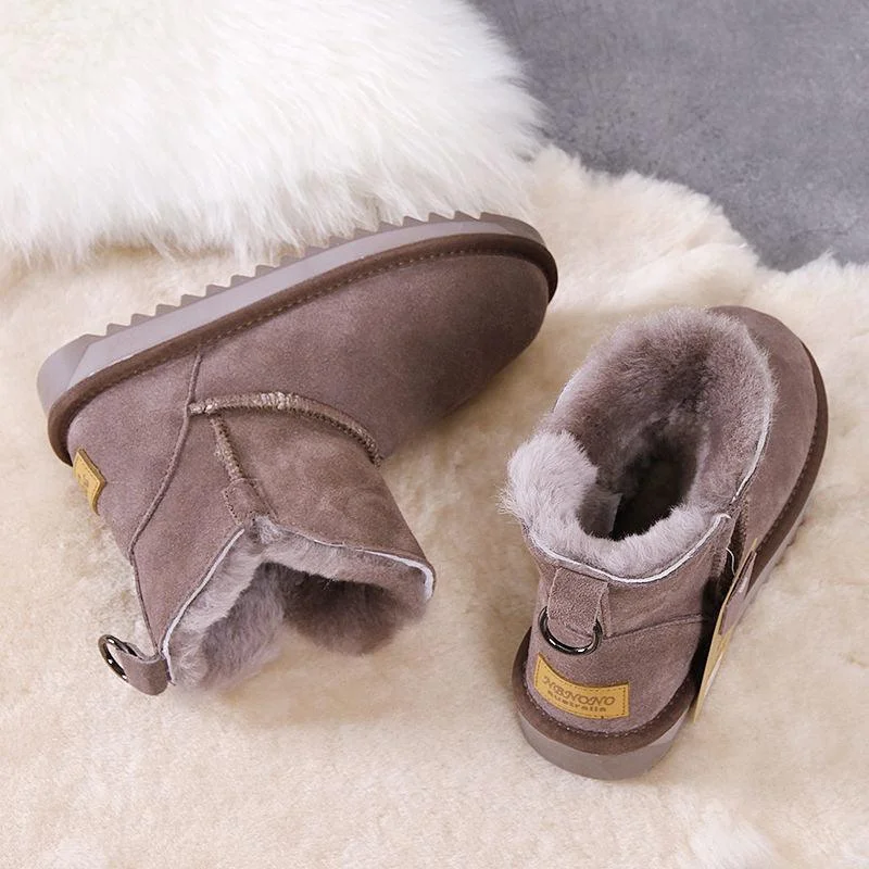 Plush Thickened Warmth And Non-slip Fur Cotton Shoes