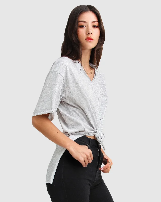 Brave Soul Oversized T|Shirt | Women | Grey