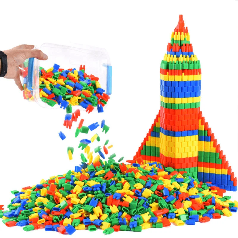 Children'S Puzzle Assembly Plastic Building Block Set