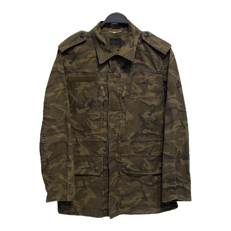 SAINT LAURENT/Jacket/M/Camouflage/Cotton/GRN/