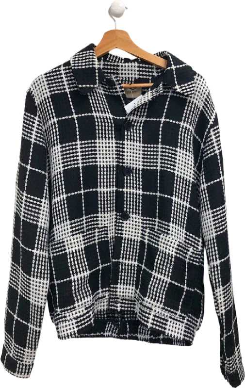 PRÉVU Black and White Checked Jacket UK L