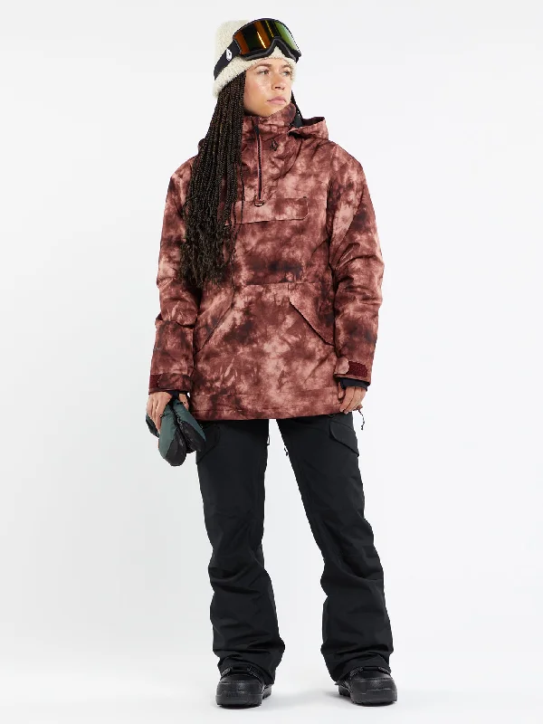 Womens Fern Insulated Gore Pullover - Pink Salt Wash