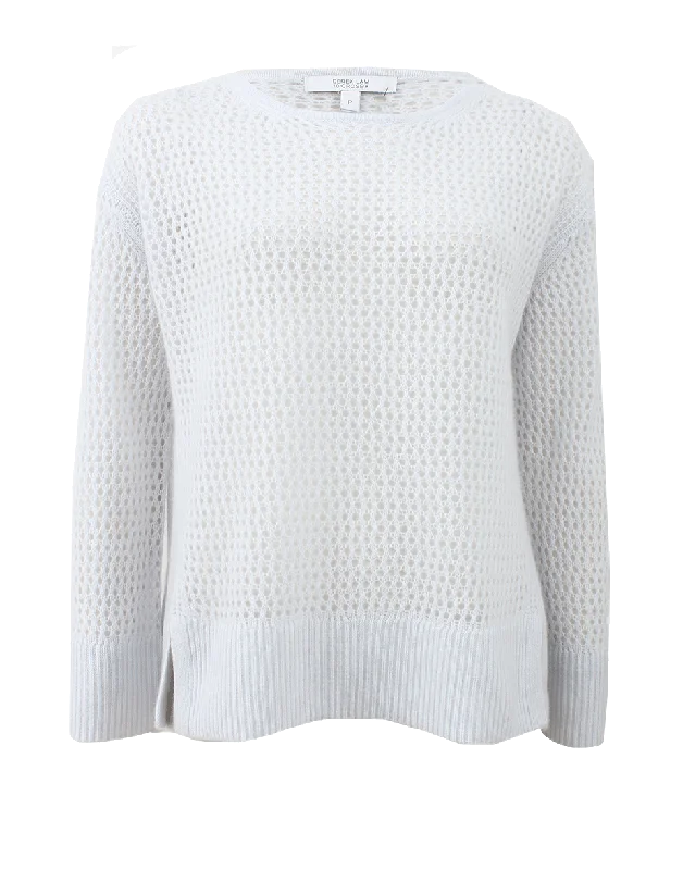 Honeycomb Cashmere Crew