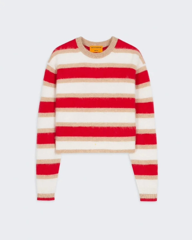 Grizzly Stripe Crew - True Red Combo