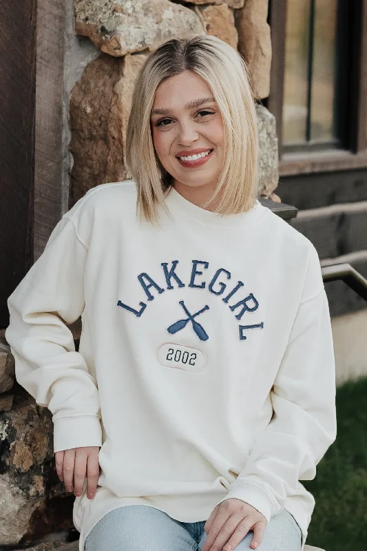 Lakegirl Ringspun Fleece Crew Neck in Ivory