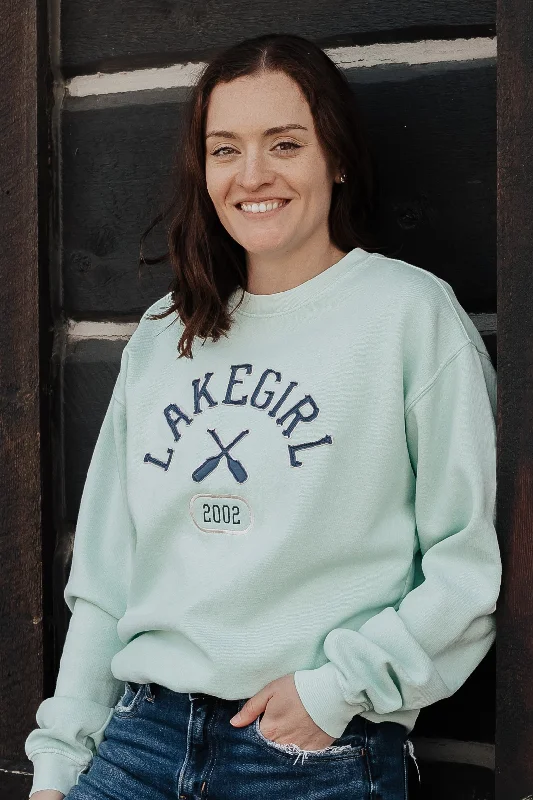 Lakegirl Ringspun Fleece Crew Neck in Mint