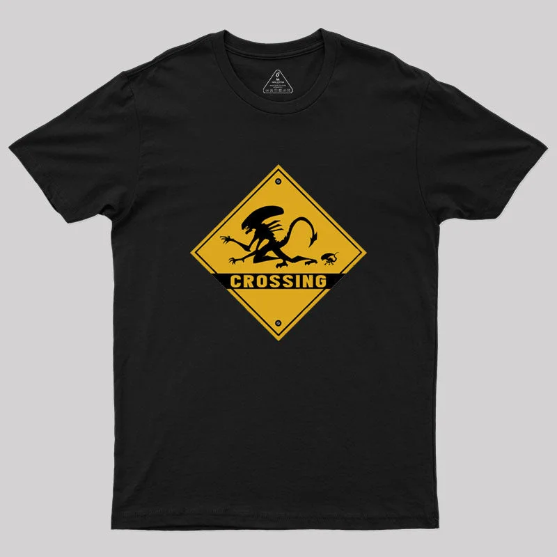 Alien Crossing Geek T-Shirt