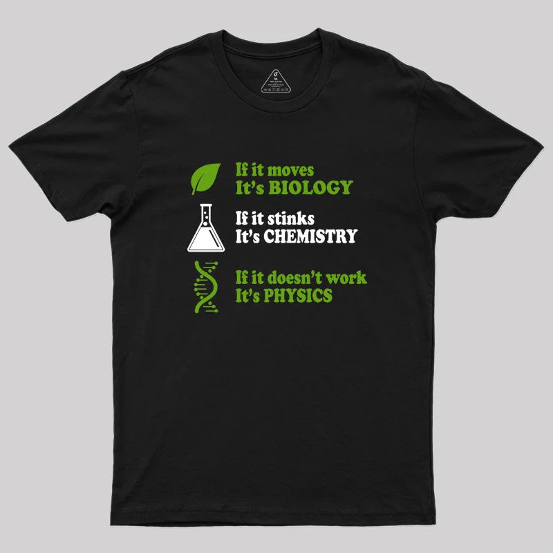 Biology - Chemistry - Physics Geek T-Shirt