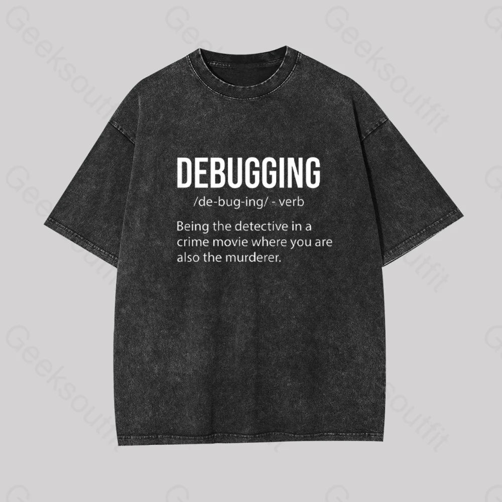 Debugging Definition Geek Washed T-shirt