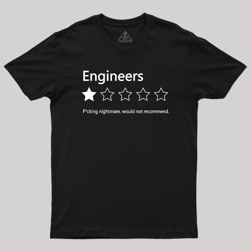 Engineers Would not Recommend Geek T-Shirt