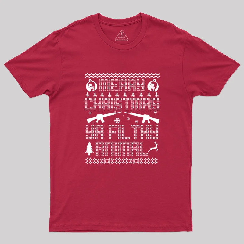 Home Alone Merry Christmas Ya Filthy Animal Geek T-Shirt