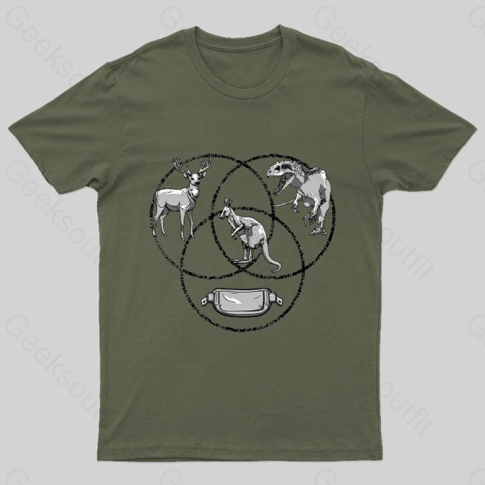 Kangaroo Venn Diagram T-Shirt