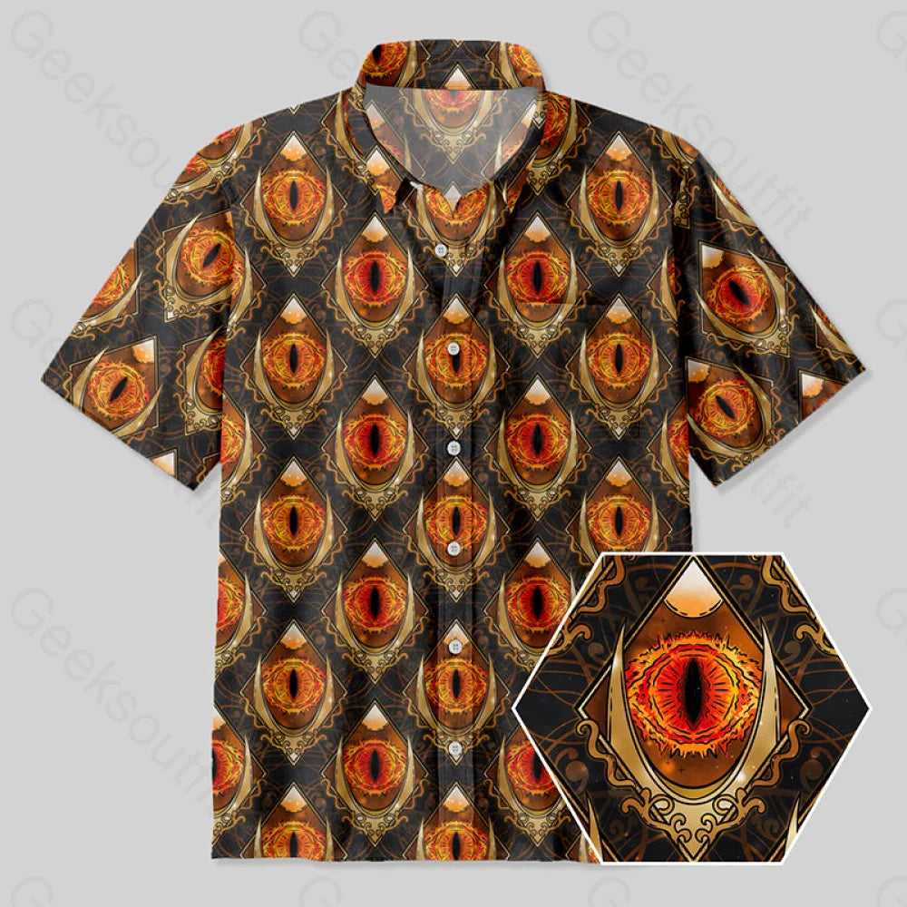 Mordor Eye Button Up Pocket Shirt