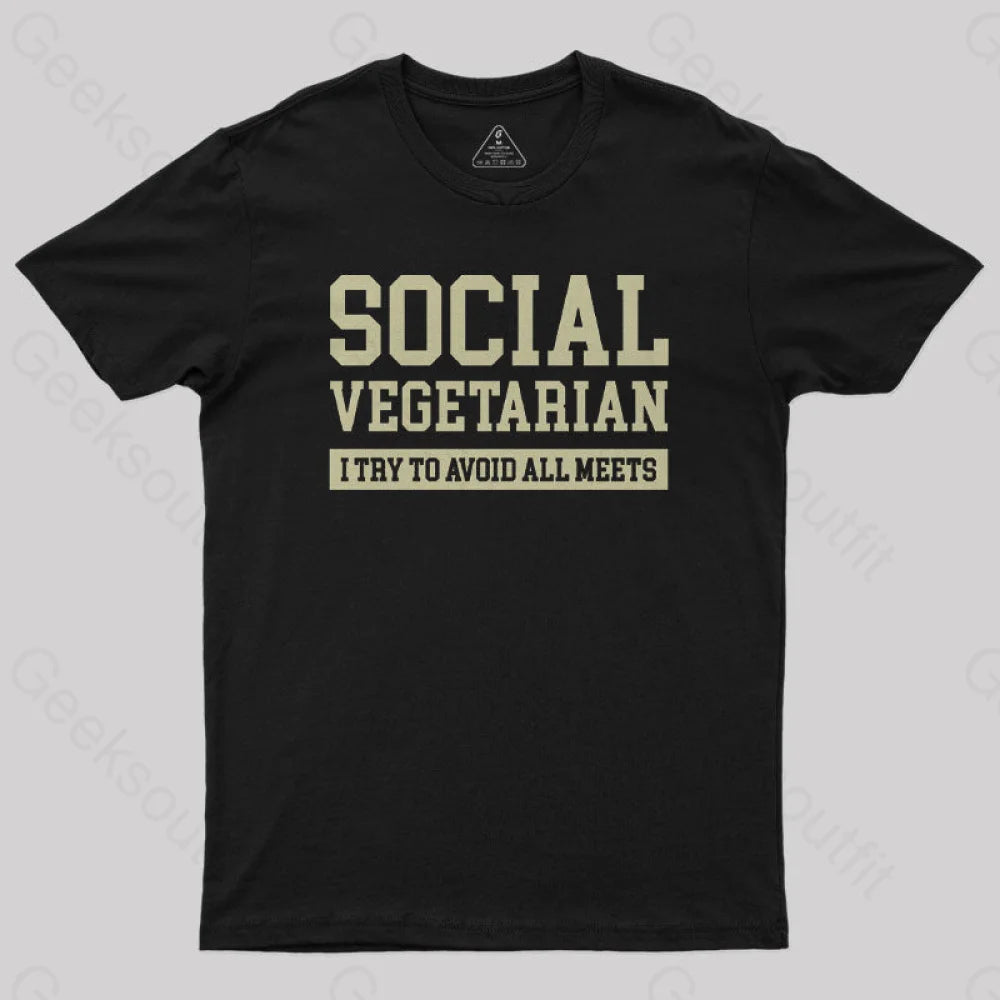 Social Vegetarian Nerd T-Shirt