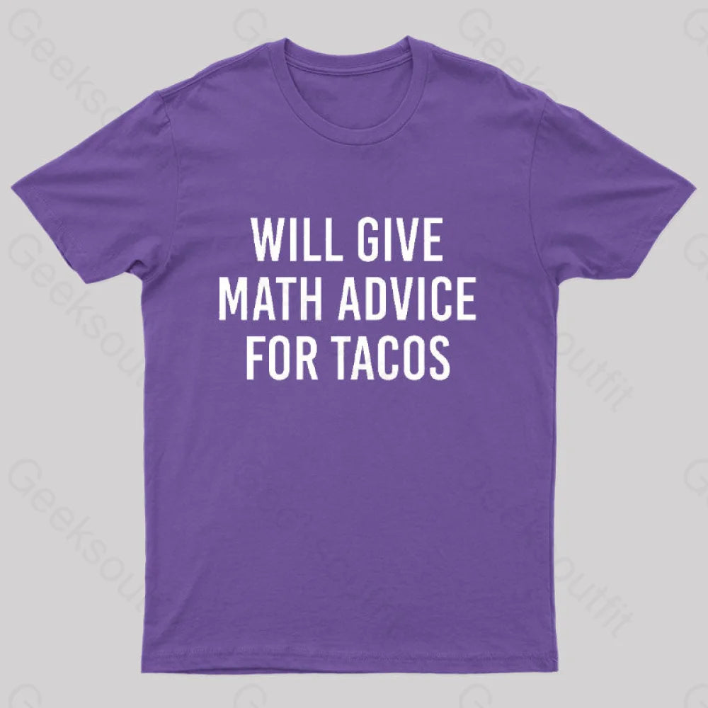 Will Give Math Advice T-Shirt