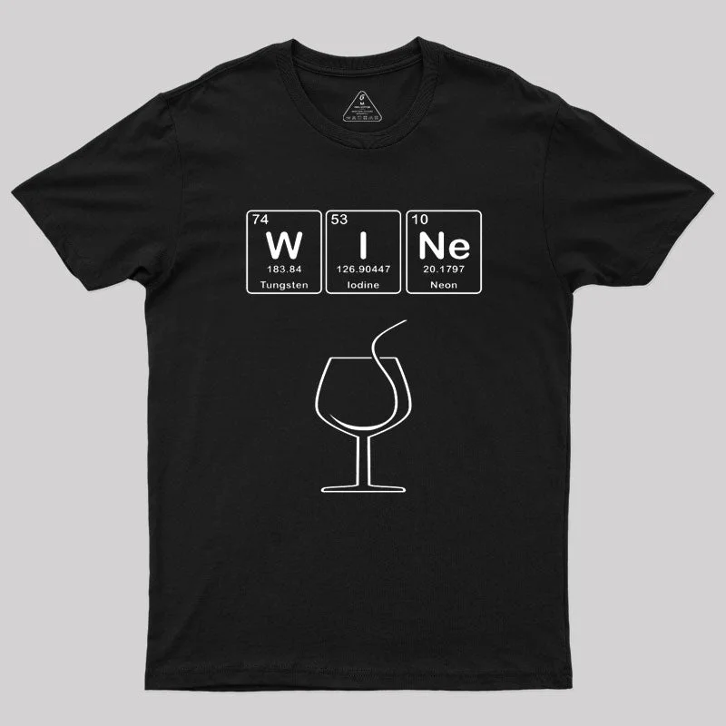 Wine with Elements Symbols T-Shirt