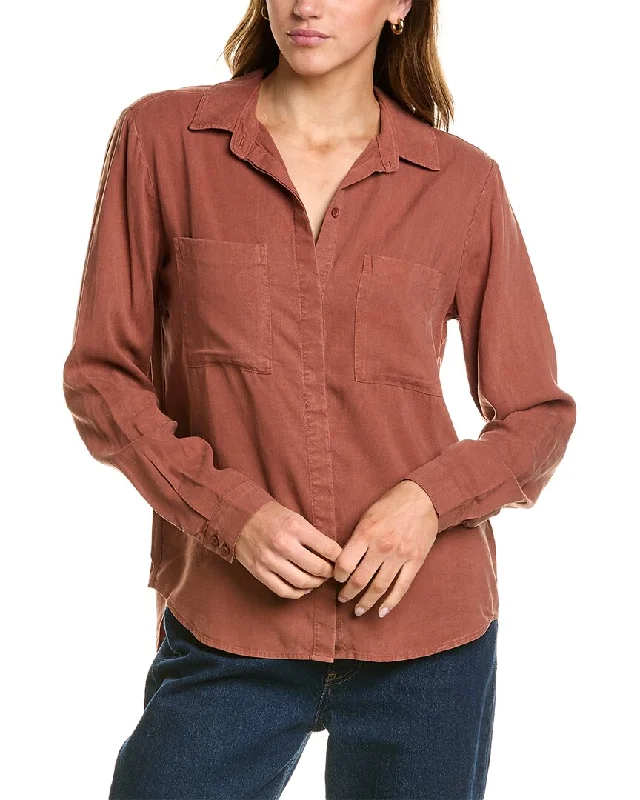 Bella Dahl Two Pocket Classic Button Down Shirt