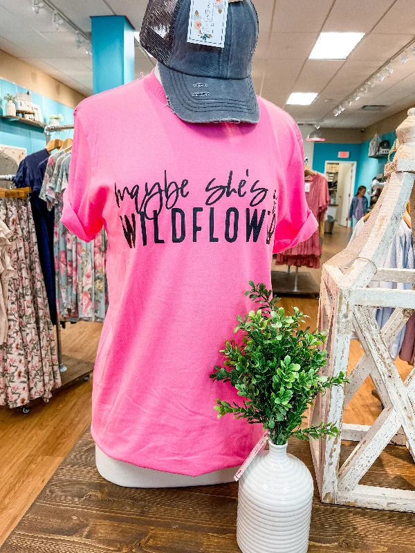 Maybe She's A Wildflower Graphic Tshirt