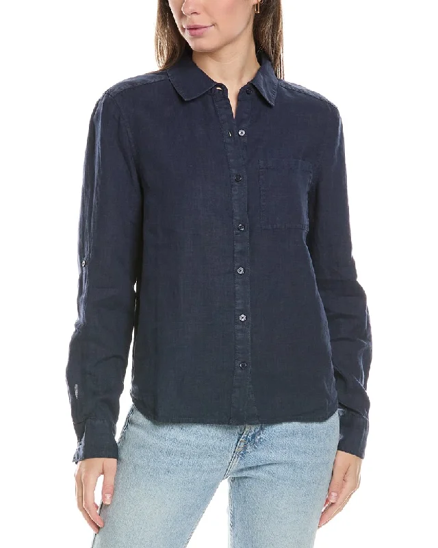 Michael Stars Spencer Pocket Button-Down Linen Shirt