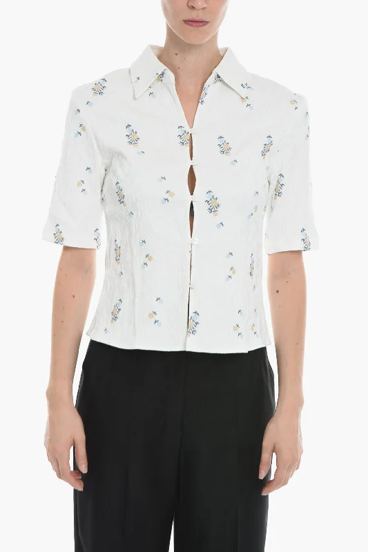 Samsoe Samsoe Jacquard Floral -Motif MARIAH Shirt