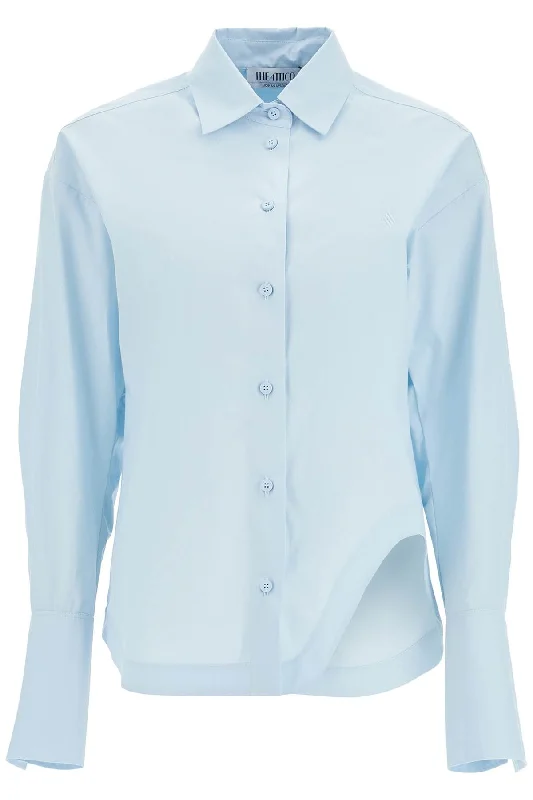 The Attico Women's Eliza Shirt With Shaped Slit