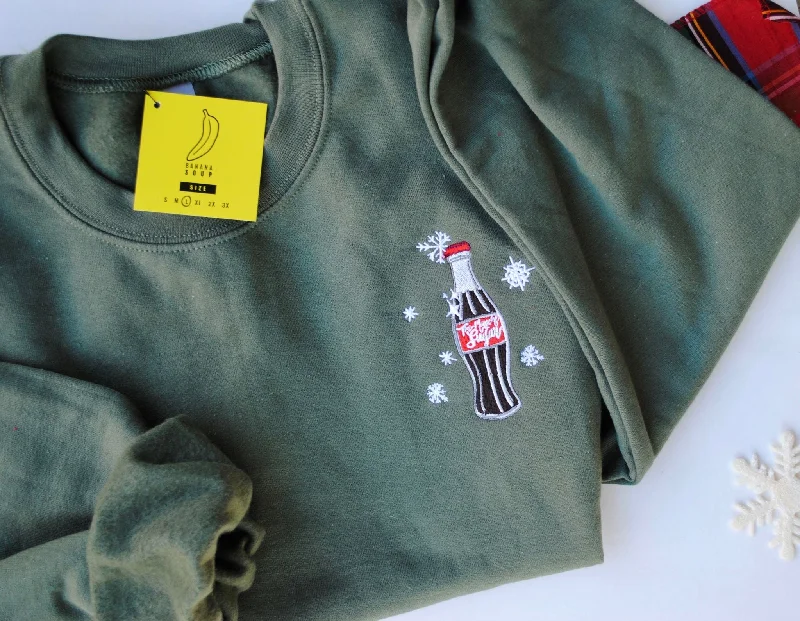 Green Magic of Sugar Embroidered Holiday Sweatshirt