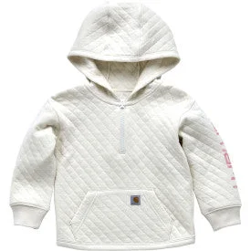 Infant/Toddler Long Sleeve Quilted Jersey 1/2 Zip Sweatshirt - Turtledove