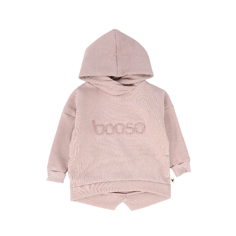 BOOSO PINK LOGO HOODED SWEATSHIRT [FINAL SALE]