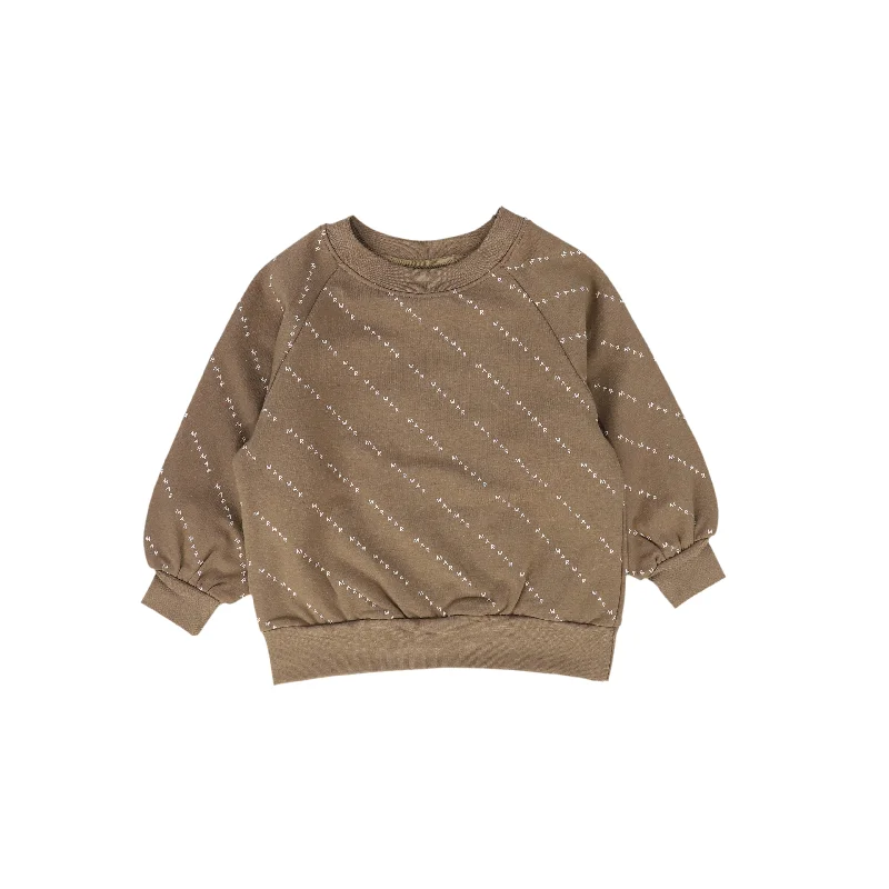 MARMAR COPENHAGEN BROWN LOGO STRIPED SWEATSHIRT [FINAL SALE]