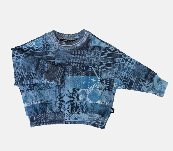 MINIKID BLUE DESIGN SWEATSHIRT [FINAL SALE]