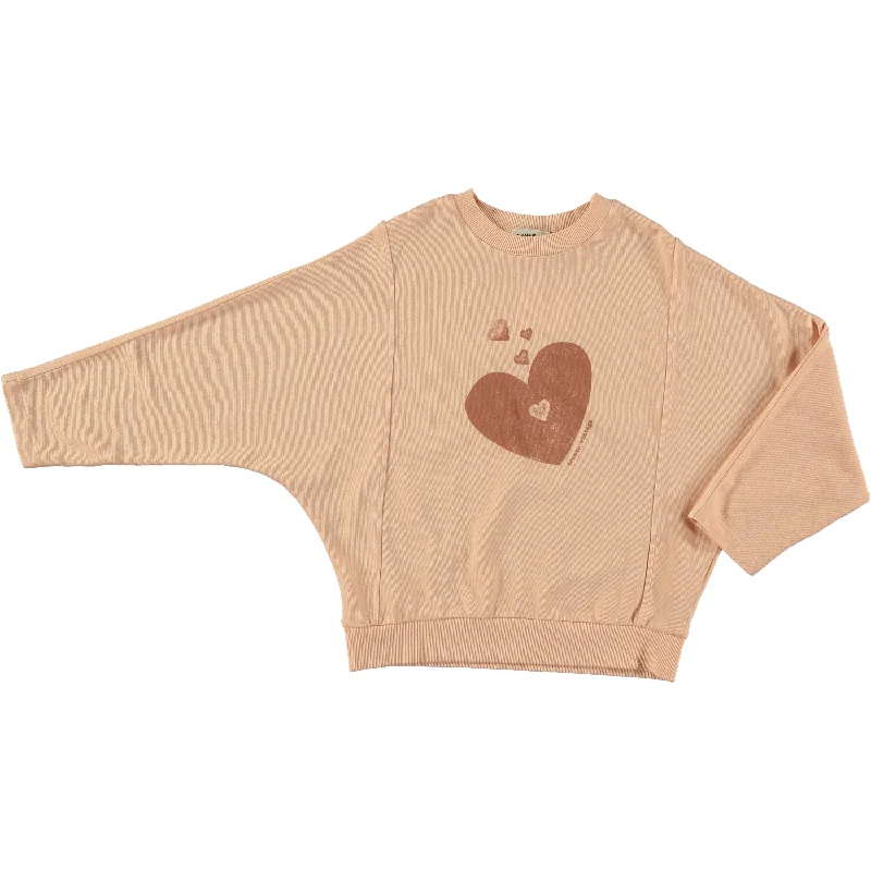 TOCOTO VINTAGE PINK HEARTS SWEATSHIRT [FINAL SALE]