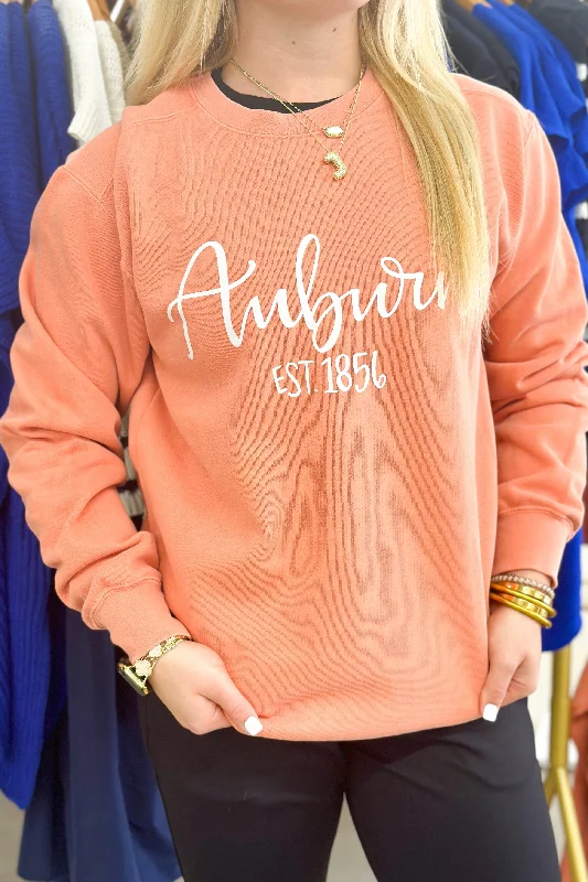 Orange Washed Auburn Sweatshirt