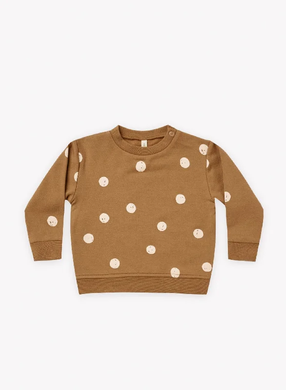 The Fleece Sweatshirt by Quincy Mae - Walnut - KIDS